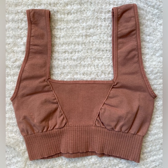 Free People Movement Good Karma Bike Shorts “Toasted Coconut” Size Small NWOT - Picture 9 of 11